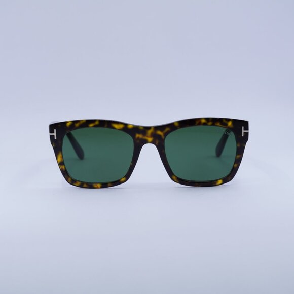 ?️ New Tom Ford Nico 02 FT1062 52N Sunglasses - Havana Frame, Green Lenses main image 6